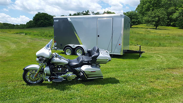 enclosed motorcycle trailer