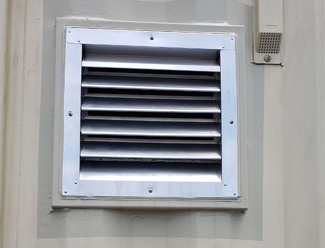 vent on custom shipping container