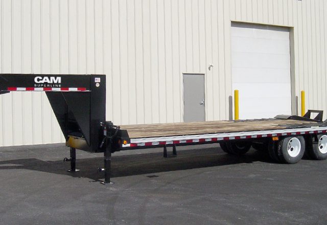 gooseneck car haulers that are made to move heavy loads for the construction industry