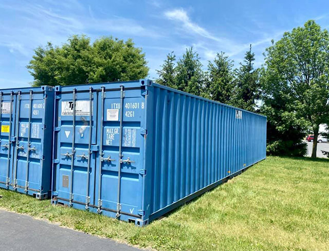 blue portable storage containers
