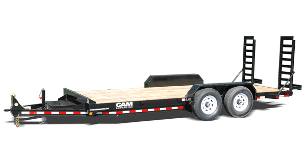 cam superline equipment trailer with wooden on the top and metal on the bottom